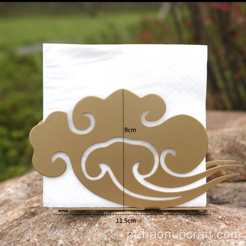 Porta-toalha de papel estilo chinês com nuvens auspiciosas